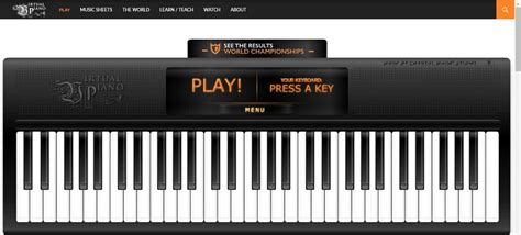 piano online on keyboard