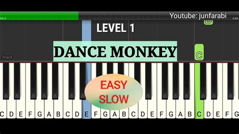 Piano Tutorial Dance Monkey Slow