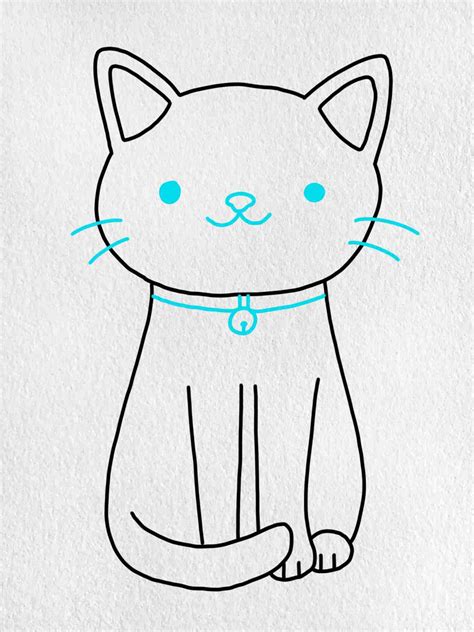pic of cat easy drawing