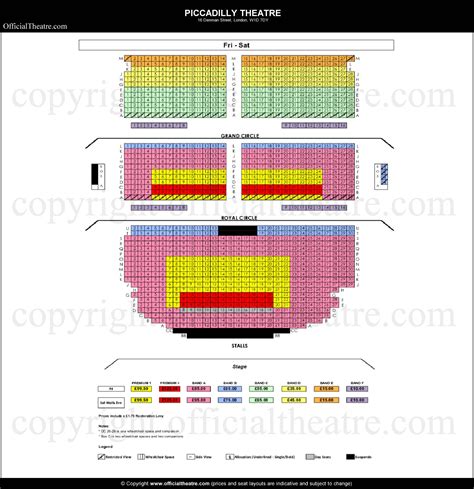 piccadilly theatre seating plan moulin rouge