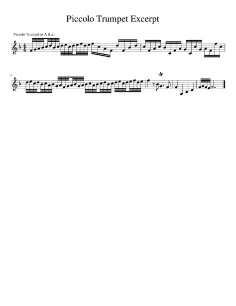 Piccolo Excerpts Pdf