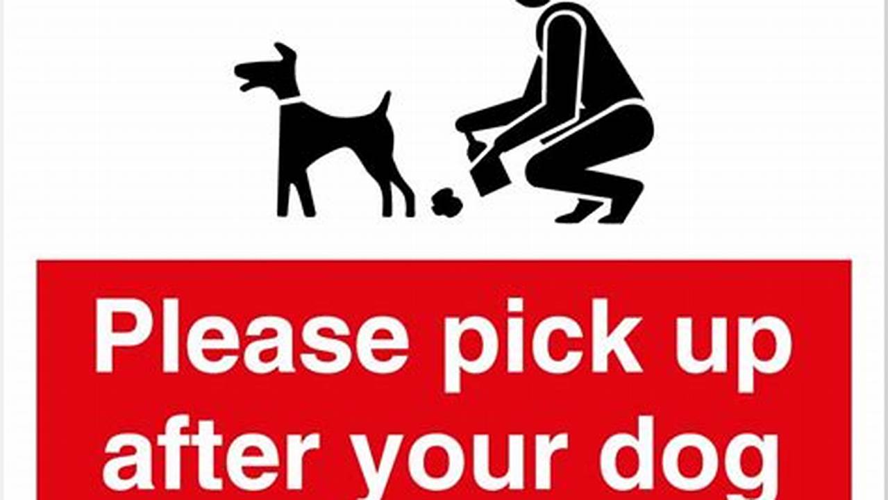 Discover the Secret to Pristine Public Spaces: Free "Pick Up After Your Dog" Signs