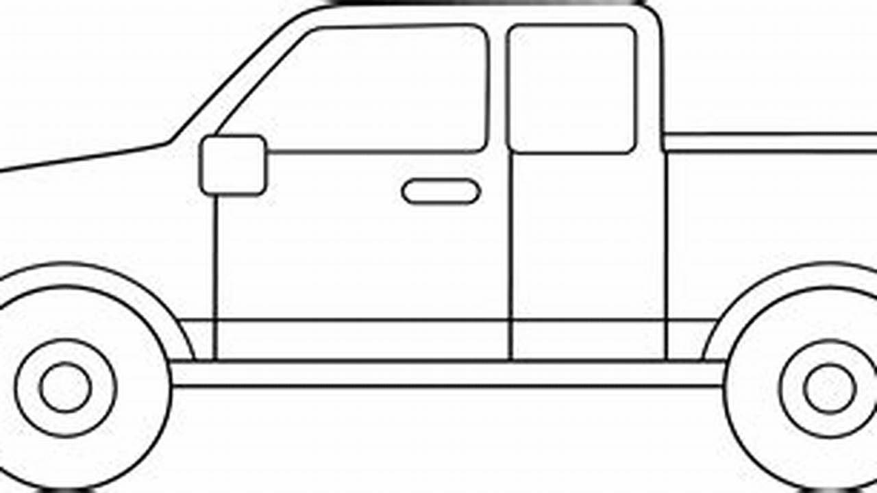 Unleash the Power of "Pick Up Truck Clip Art Black and White": Discoveries and Insights