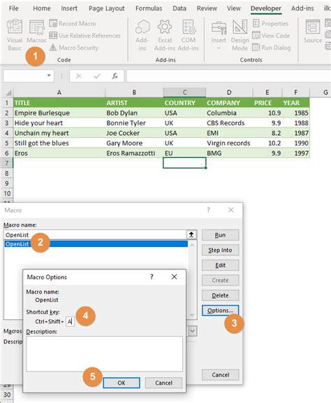 Pick from Dropdown List Excel