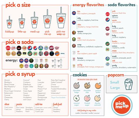 Pick Me Up Menu