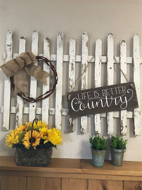 Dollar Store Picket Fence Wall Decor Hometalk