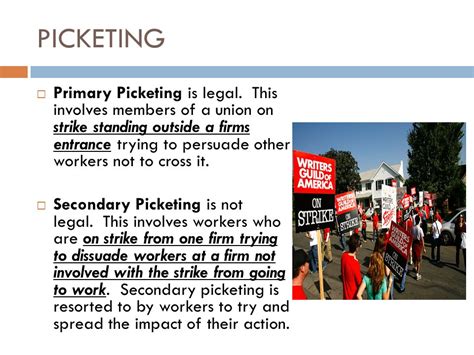 Picketing Definition Example