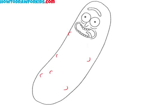 Pickle Rick Simple Drawing