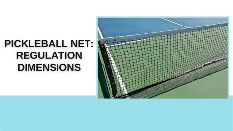 Pickleball Rules Net