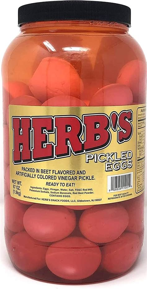 Pickled Eggs In Plastic Jar