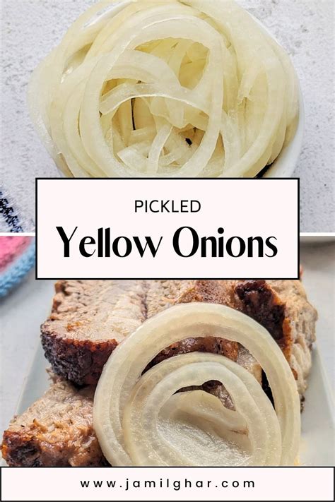 Pickled Yellow Onions