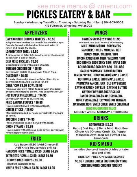 Pickles Bar Wheeling Wv