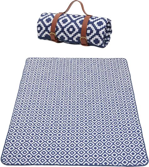 HappyPicnic Extra große Picknickdecke, 200 x 150 cm weicher Fleece