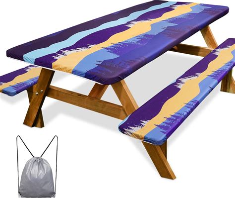 Picnic Table Bench Cover Set