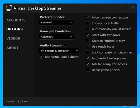 pico 4 streaming assistant settings