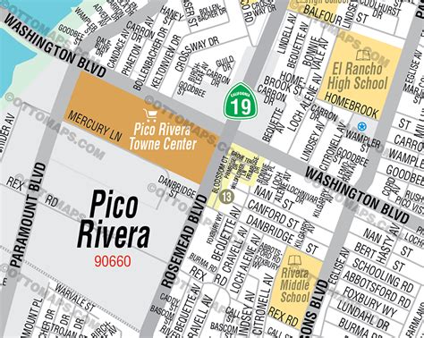 Pico Rivera Map