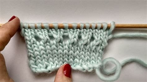 picot stitch knitting