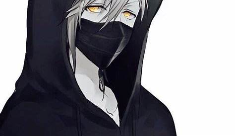 Hd Wallpaper Face Mask Anime Boy With Hoodie And Mask - Santinime
