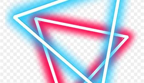 Picsart Triangle Png Hd Blue Glow Light Shape Cool Neon For