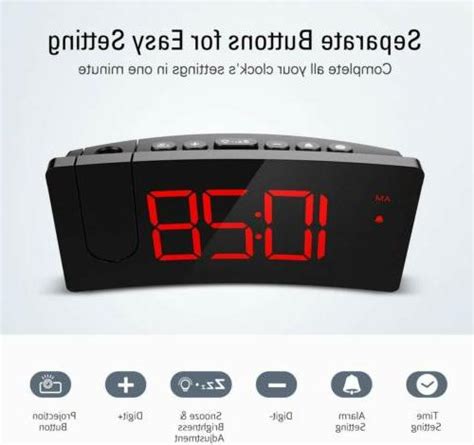 Pictek Projection Alarm Clock