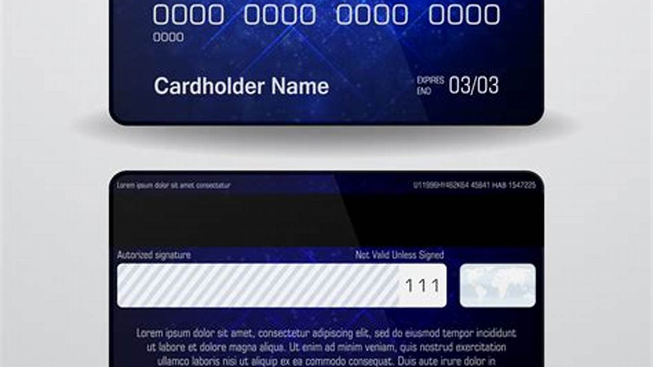 Uncover Secrets of Credit Card Security: Your Guide to "Picture of a Credit Card Front and Back"