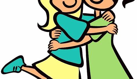 Best Friends Hugging Cartoon - ClipArt Best