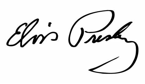 Elvis Presley signature Logo PNG Transparent & SVG Vector - Freebie Supply