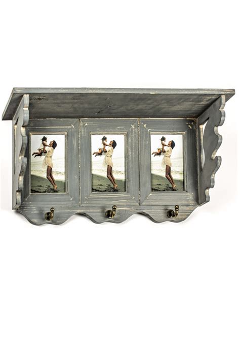 Picture Frame Shelf With Hooks