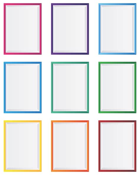 Picture Frame Template Printable Free