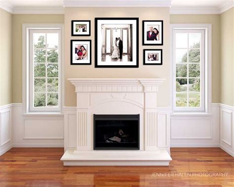 Picture Frames Above Fireplace