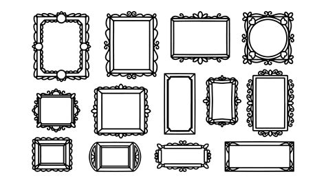 Picture Frames Stock Art