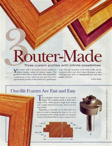 Picture Frames Using Router