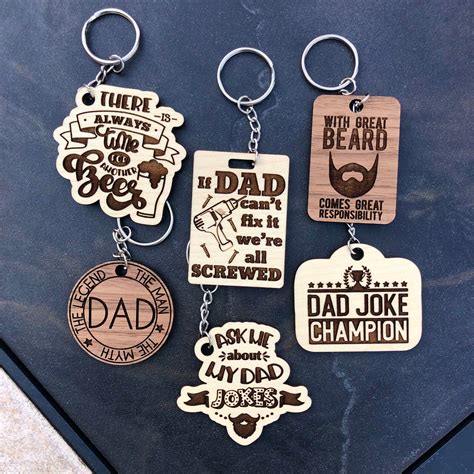 picture gift for dad keychain