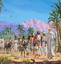 picture israelites traveling to holy city