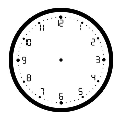 Picture Of A Blank Clock