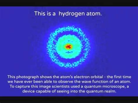 picture of an actual hydrogen atom