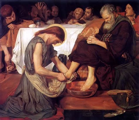 picture of christ washing feet