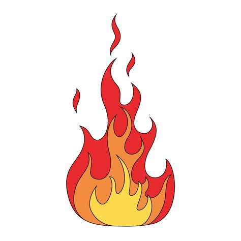 picture of flames to draw