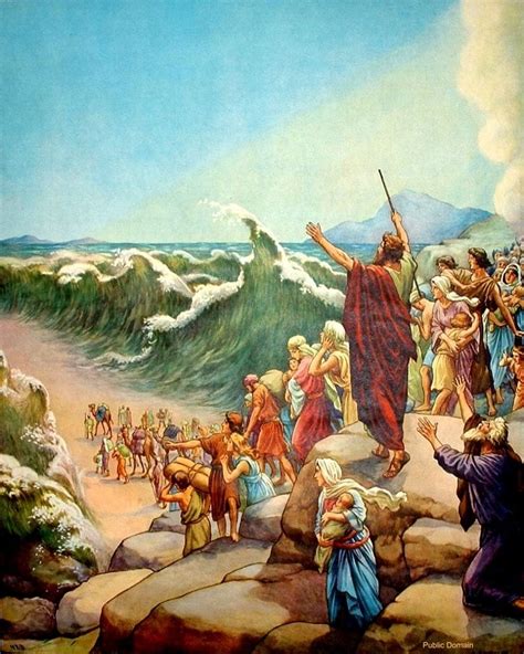 picture of israelites crossing the red sea