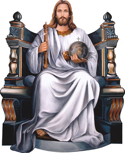 picture of jesus on a throne