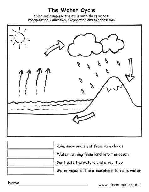 picture of the water cycle grade 4