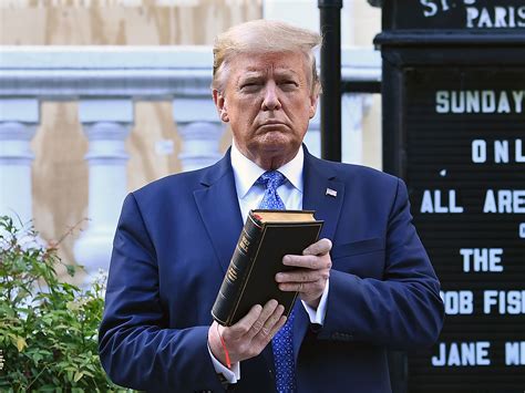 picture of trump in front of st john's church