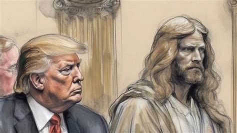 picture of trump sitting next to jesus