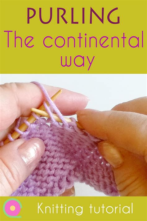 picture tutorial to continental knitting