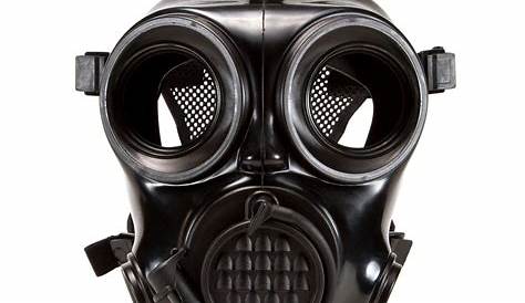 Rubber black gas mask eastern bloc (GP5 type) 1960s with carry bag