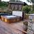 pictures of hot tubs in gardens