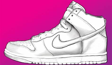 Nike Sneakers Drawing at GetDrawings | Free download