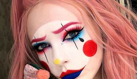 Creepy Clown Halloween Makeup Tutorial - YouTube