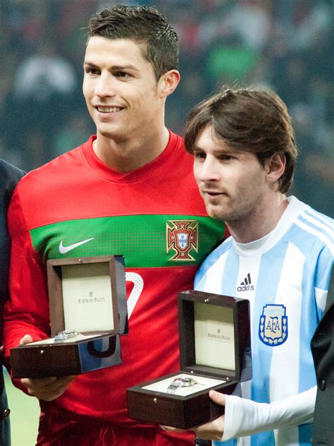 pictures of cristiano ronaldo and messi