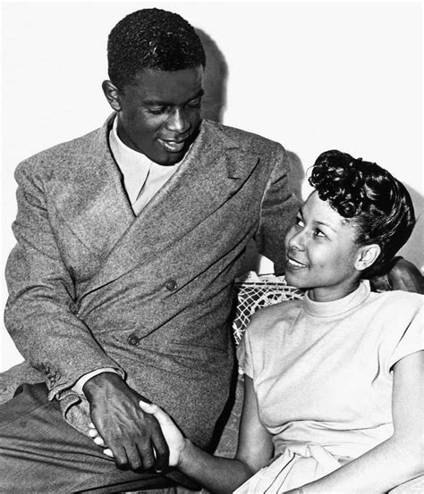 pictures of jackie robinson and his wife